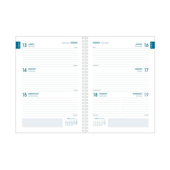 AGENDA ESCOLAR 2024-2025 TAMAÑO A5 TAPA CARTON FORRADO  SEMANA VISTA SMILE PRIME DOHE 51767