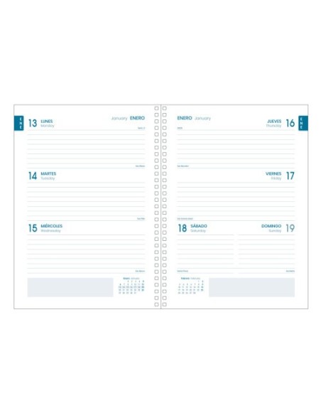 AGENDA ESCOLAR 2024-2025 TAMAÑO A5 TAPA CARTON FORRADO  SEMANA VISTA SMILE PRIME DOHE 51767