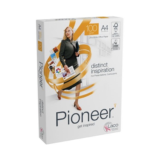 PAQUETE 250H PAPEL DISTINCT PREMIUM 100GR A4 PIONEER CIE 169 PNR1000069 (x10 unidades)