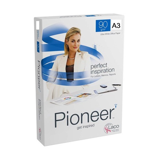PAQUETE 500H PAPEL PERFECT PREMIUM 90GR A3 PIONEER CIE 169 PNR0900078 (x5 unidades)