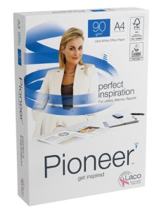 PAQUETE 500H PAPEL PERFECT PREMIUM 90GR A4 PIONEER CIE 169 PNR0900073 (x5 unidades)