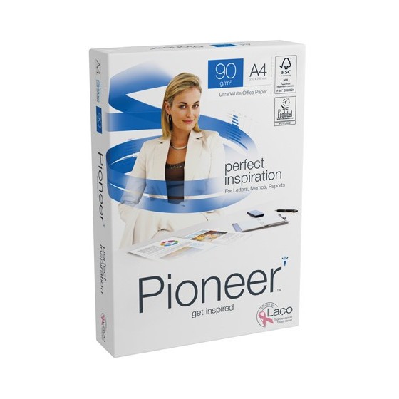 PAQUETE 500H PAPEL PERFECT PREMIUM 90GR A4 PIONEER CIE 169 PNR0900073 (x5 unidades)