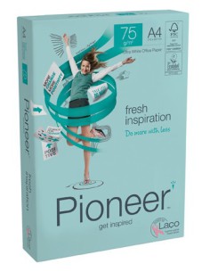 PAQUETE 500H PAPEL FRESH PREMIUM 75GR A4 PIONEER CIE 169 PIF0750040 (x5 unidades)