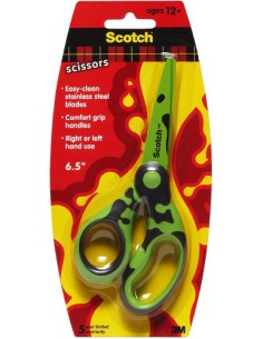 BLISTER TIJERAS DECO 16,5CM COLORES SURTIDOS VERDE/AZUL/ROSA 1561DS-M SCOTH 7000034004
