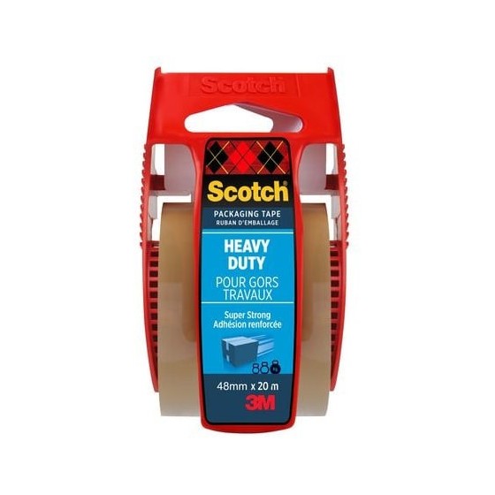 ROLLO CINTA DE EMBALAJE TAREAS DIFÍCILES MARRÓN 48MM X 20M CON DISPENSADOR C5020D SCOTH 7100300144