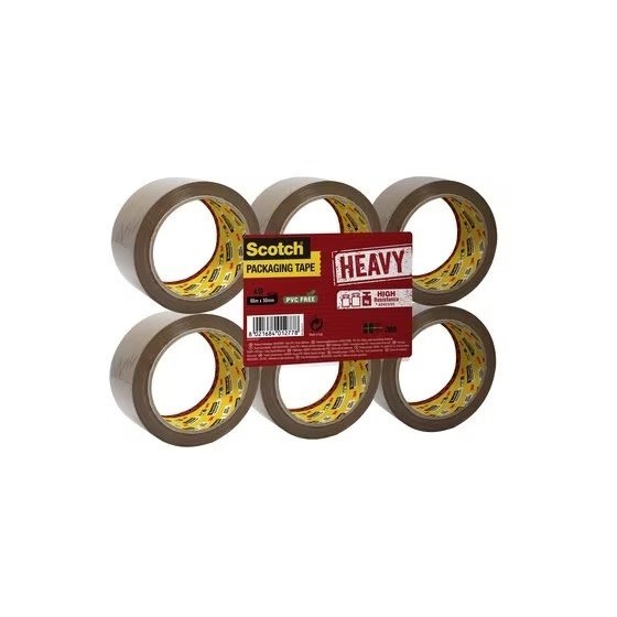 PACK 6 CINTAS DE EMBALAJE MARRÓN 50MM X 66M HV.5066.F6.B SCOTH 7100303341