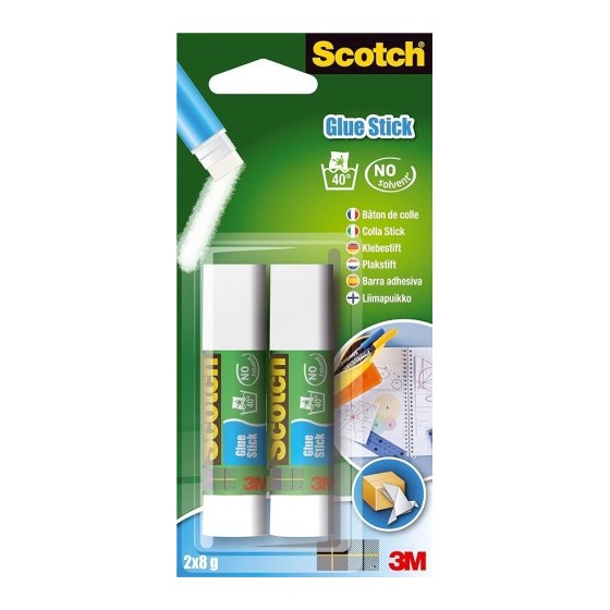 PACK 2 BARRAS ADHESIVO PERMANENTE 8G 6216CN SCOTH 7100115379