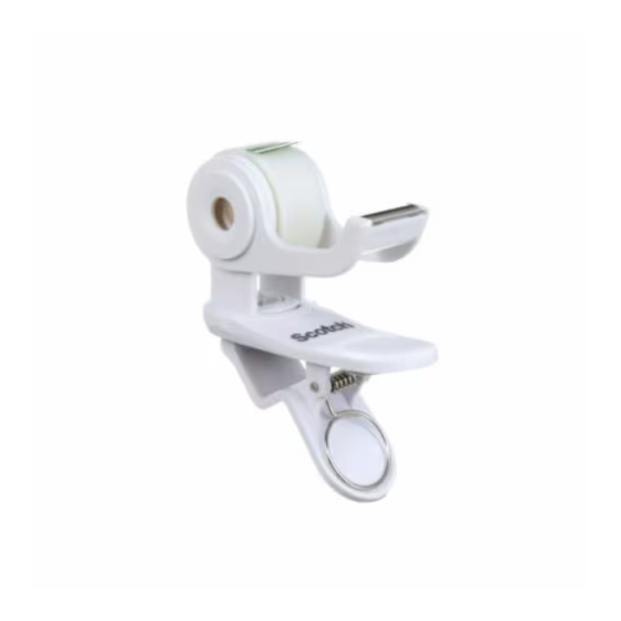 DISPENSADOR PORTARROLLOS CLIP&TWIST C19 BLANCO CON ROLLO CINTA INVISIBLE 19MM X 8,89M MAGIC C19-CLIP-WH-EMEA SCOTH 7012754545
