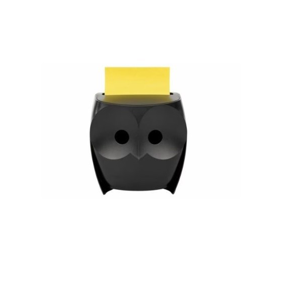 PACK DISPENSADOR Z-NOTES BÚHO NEGRO + 2 BLOCS 45 HOJAS 76X76MM POST-IT SUPER STICKY Z-NOTES OWL-330 SCOTH 7100322315