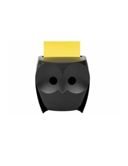 PACK DISPENSADOR Z-NOTES BÚHO NEGRO + 2 BLOCS 45 HOJAS 76X76MM POST-IT SUPER STICKY Z-NOTES OWL-330 SCOTH 7100322315