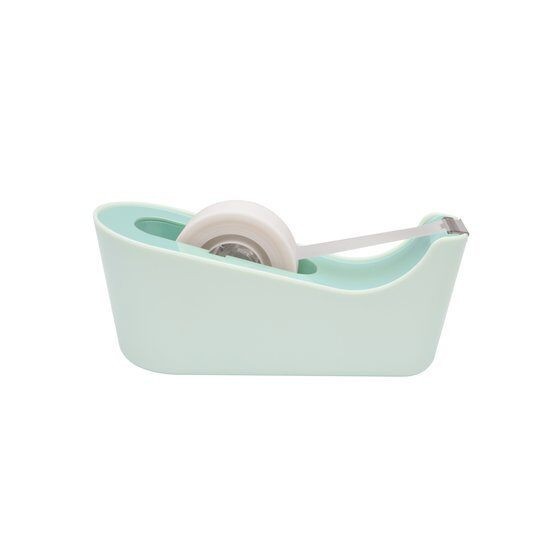 DISPENSADOR PORTARROLLOS C18 DE SOBREMESA COLOR MENTA CON ROLLO CINTA INVISIBLE 19MM X 33M MAGIC C18-M SCOTH 7100180400