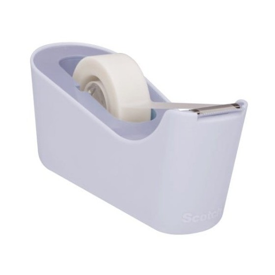 PACK DISPENSADOR PORTARROLLOS C18 COLOR LAVANDA + 6 ROLLOS CINTA INVISIBLE 19MM X 33M MAGIC C18-L6 SCOTH 7100180402