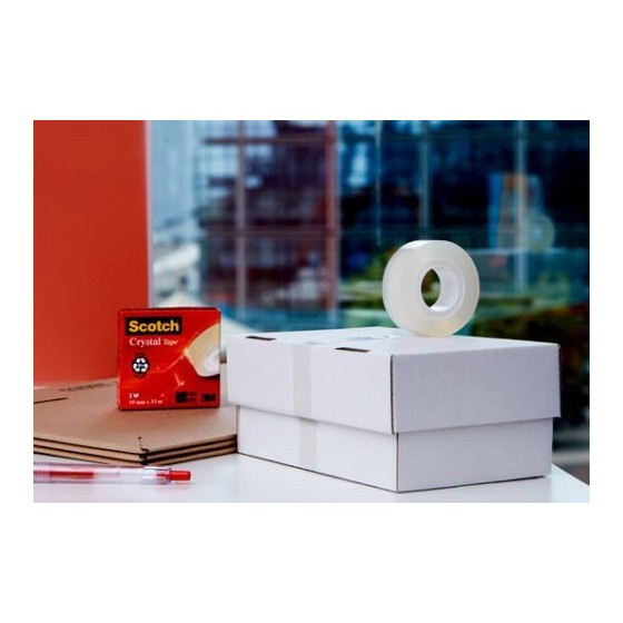 PACK 7+1 ROLLOS CINTA SUPERTRANSPARENTE 19MM X 33M CRYSTAL 6-1933R8 SCOTH 7100026961