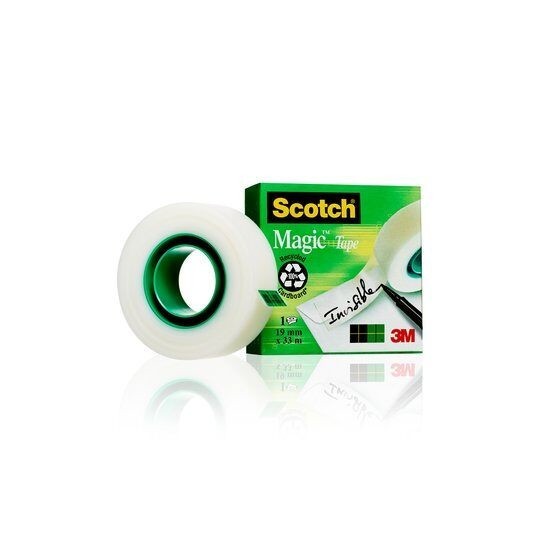 ROLLO CINTA INVISIBLE 19MM X 33M MAGICCAJA CARTÓN 810/1933 SCOTH 7100024666