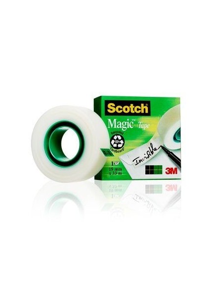 ROLLO CINTA INVISIBLE 19MM X 33M MAGICCAJA CARTÓN 810/1933 SCOTH 7100024666