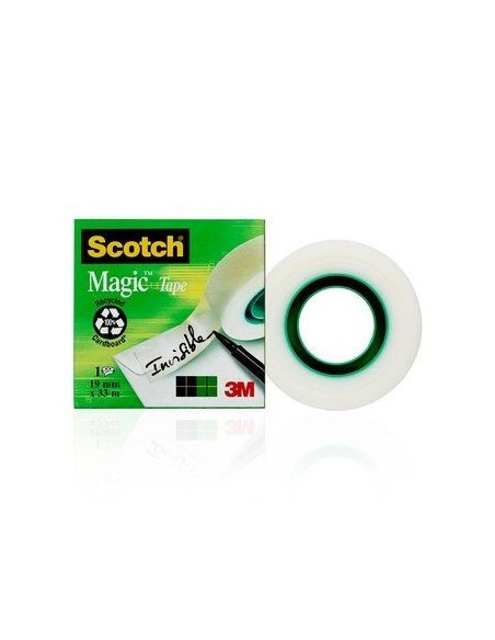 ROLLO CINTA INVISIBLE 19MM X 33M MAGICCAJA CARTÓN 810/1933 SCOTH 7100024666
