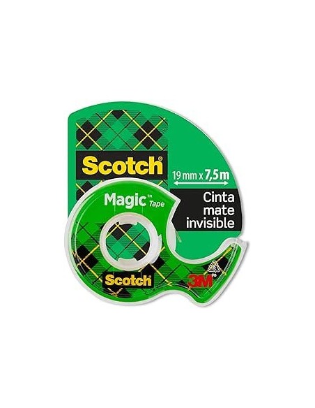 ROLLO CINTA INVISIBLE 19MM X 7,5M MAGICCON DISPENSADOR 8-1975D SCOTH 7100086322