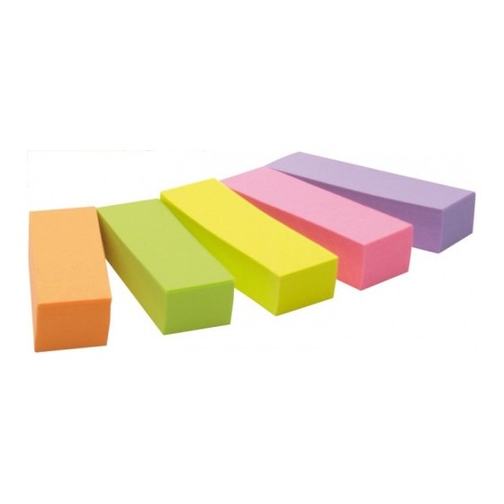PACK 5 BLOCS 100 HOJAS MININOTAS 15X50MM COLORES SURTIDOS 670-5 POST-IT 7100172770