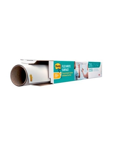 SUPERFICIE ADHESIVA DE BORRADO EN SECO 1,219X1,829M SUPER STICKY FLEX WRITE ROLLO FWS6X4 POST-IT 7100198315