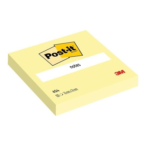 PACK 12 BLOCS 100 HOJAS Z-NOTES 76X127MM CANARY YELLOW CAJA CARTÓN R350 CY POST-IT 7100290186