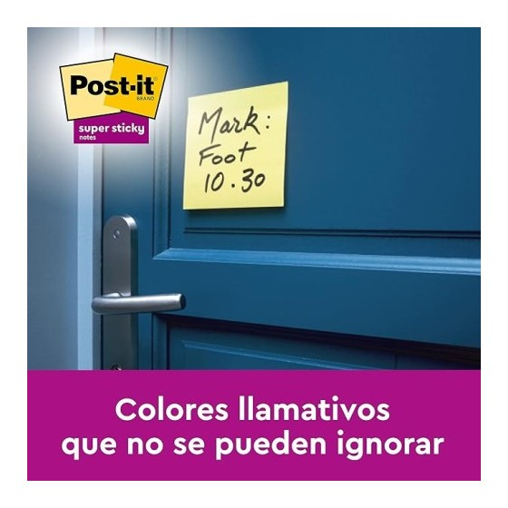 PACK 18+6 BLOCS 90 HOJAS Z-NOTES ADHESIVAS 76X76MM SUPER STICKY CANARY YELLOW R330-SSCY-VP20 POST-IT 7100236629
