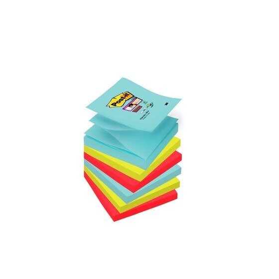 PACK 6 BLOCS 90 HOJAS Z-NOTES ADHESIVAS 76X76MM SUPER STICKY COLECCIÓN COSMIC R330-6SS-COS POST-IT 7100263209