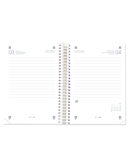 AGENDA ESCOLAR 2024-2025 NEVER GIVE UP TAPA EXTRADURA 8º DIA PAGINA COLORES SURTIDOS OXFORD 400185064