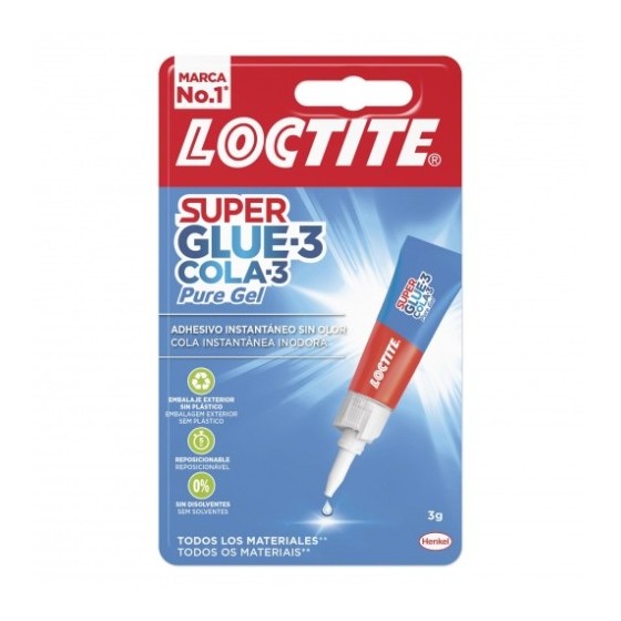 PEGAMENTO SUPER GLUE 3 PURE GEL 3GRS LOCTITE 2640971