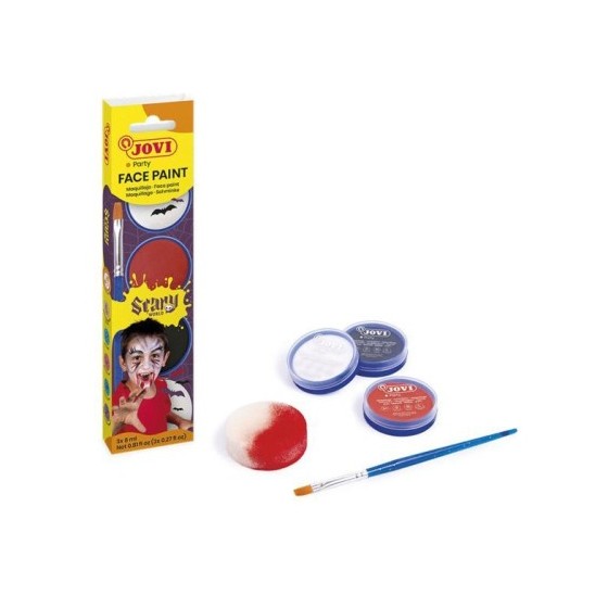 SET MAQUILLAJE SCARY 3 BOTES 8ML CREMA + ACCESORIOS JOVI 174SC