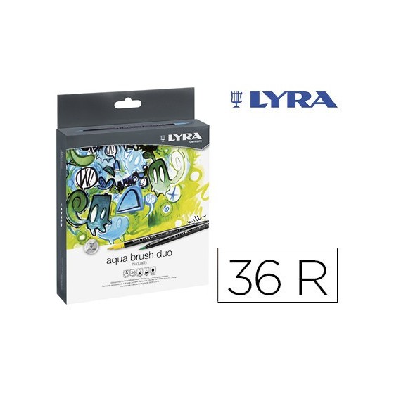 ESTUCHE 36 UDS LYRA AQUA BRUSH DUO  LYRA L6521360