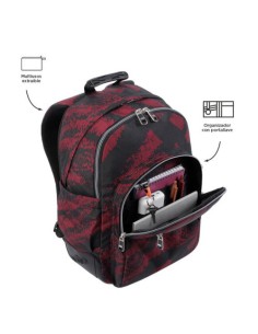 MOCHILA ESCOLAR TIZA ROJA - CRAYOLES TOTTO MA04ECO029-2310N-5C5
