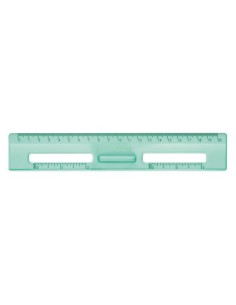 REGLA 20 CM TRANSPARENTE SERIE NEW LOOK, VERDE MILAN 357801NL 2