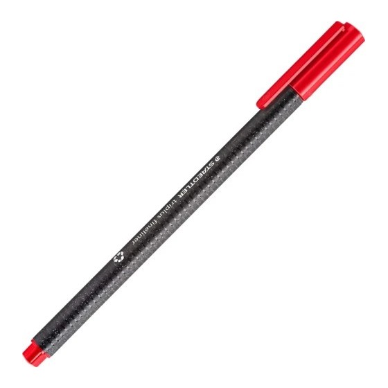 CAJA DE 10 ROTULADORES TRIPLUS FINELINER 334 ECO EDITION ROJO STAEDTLER 334 R-2