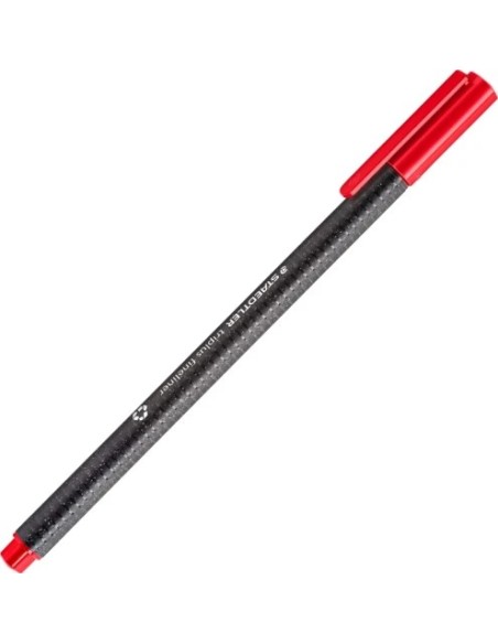 CAJA DE 10 ROTULADORES TRIPLUS FINELINER 334 ECO EDITION ROJO STAEDTLER 334 R-2
