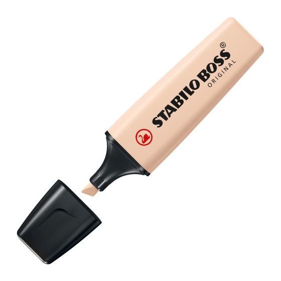 STABILO BOSS ORIGINAL NatureColors marcador 4 pieza(s) Punta de cincel Beige, Negro, Verde, Gris claro