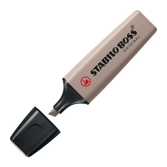 STABILO BOSS ORIGINAL NatureColors marcador 4 pieza(s) Punta de cincel Beige, Negro, Verde, Gris claro