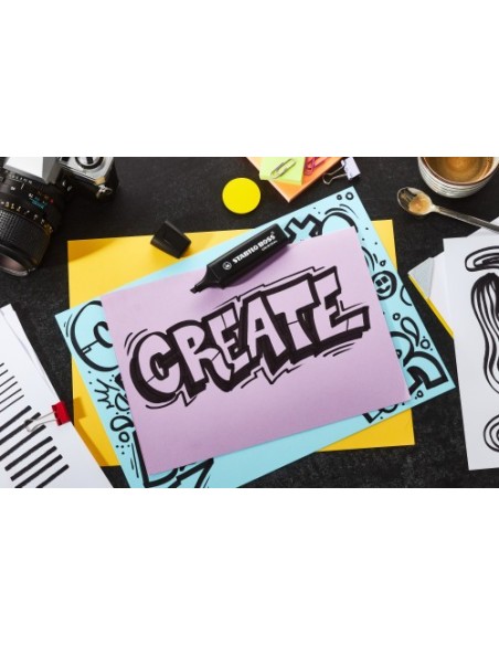 STABILO BOSS ORIGINAL NatureColors marcador 4 pieza(s) Punta de cincel Negro, Bronce, Marrón, Verde