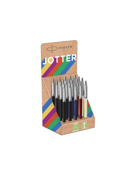 EXPOSITOR 20 UDS JOTTER ORIGINALS RECICLADOS - COLORES CLÁSICOS PARKER 2190110