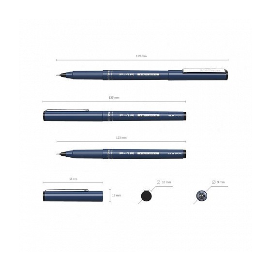 BOLÍGRAFO DE TRAZO FINO ERICHKRAUSE F-15, TINTA COLOR: NEGRO ERICH KRAUSE 37066 (x12 unidades)