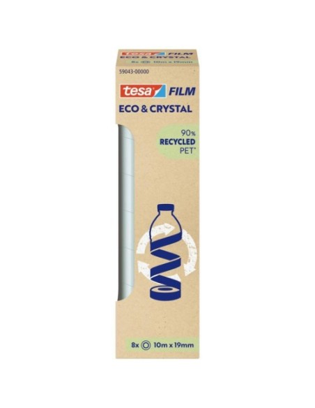 PACK 8 CINTAS ADHESIVAS TESAFILM ECO&PREMIUM 10:19  TOWER TESA TAPE 59043-00000-00