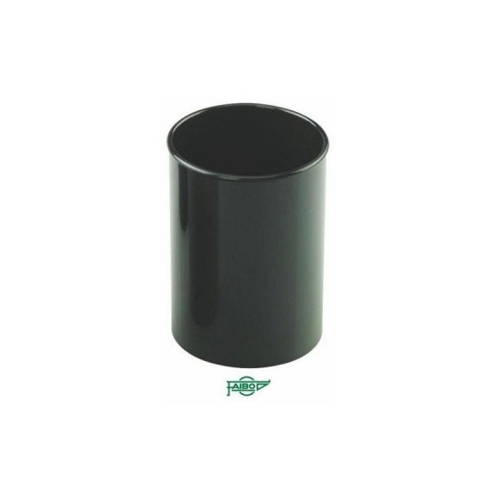 CUBILETE COLOR NEGRO PLÁSTICO RECICLADO Y RECICLABLE FAIBO 205R2