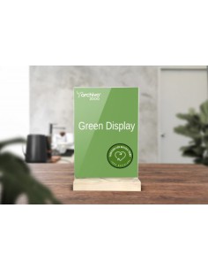 EXPOSITOR SOBREMESA SOSTENIBLE GREENDISPLAY 3X7,5X12,5CM A7 ARCHIVO2000 15907M1 CS TP