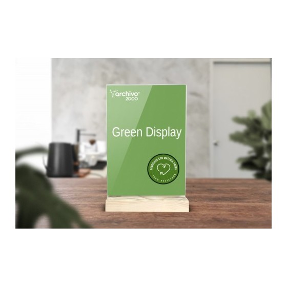 EXPOSITOR SOBREMESA SOSTENIBLE GREENDISPLAY 3X7,5X12,5CM A7 ARCHIVO2000 15907M1 CS TP