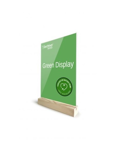 EXPOSITOR SOBREMESA SOSTENIBLE GREENDISPLAY 3X7,5X12,5CM A7 ARCHIVO2000 15907M1 CS TP