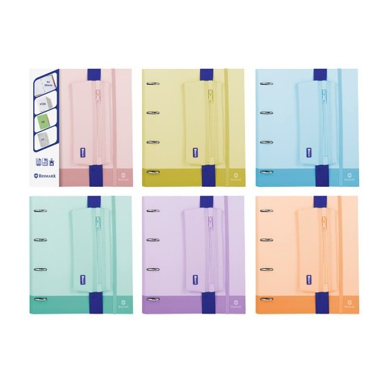 SET CARPEBLOCK + PORTATODO NEOPRENO PASTEL BISMARK 330199 (x6 unidades)