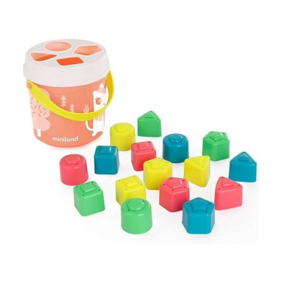 CUBO & FORMAS ENCAJABLE COLOR SALMON MINILAND 5005097342