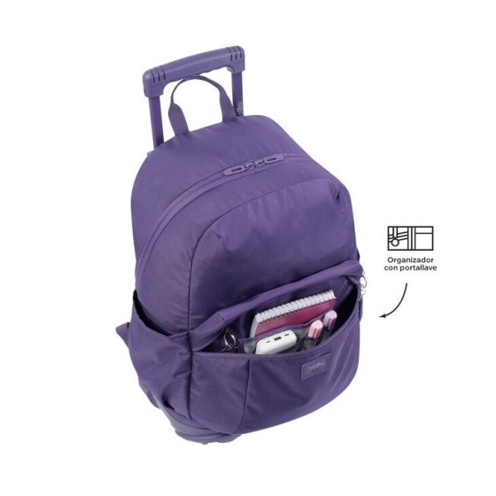 MOCHILA ESCOLAR CON RUEDAS COLOR AZUL MARINO - TRIK TOTTO MA03TKI003-23100-Z1V