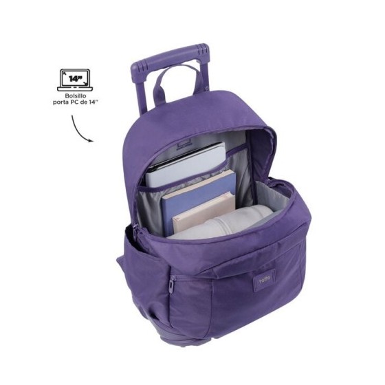 MOCHILA ESCOLAR CON RUEDAS COLOR AZUL MARINO - TRIK TOTTO MA03TKI003-23100-Z1V