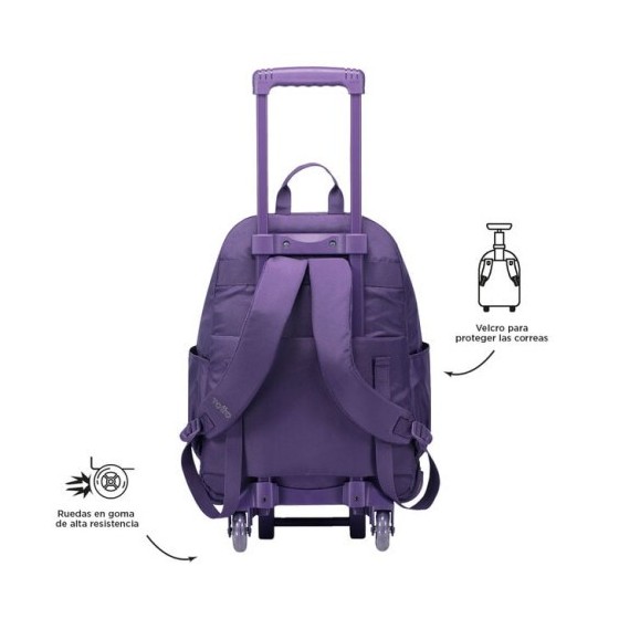 MOCHILA ESCOLAR CON RUEDAS COLOR AZUL MARINO - TRIK TOTTO MA03TKI003-23100-Z1V