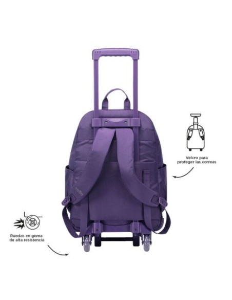 MOCHILA ESCOLAR CON RUEDAS COLOR AZUL MARINO - TRIK TOTTO MA03TKI003-23100-Z1V